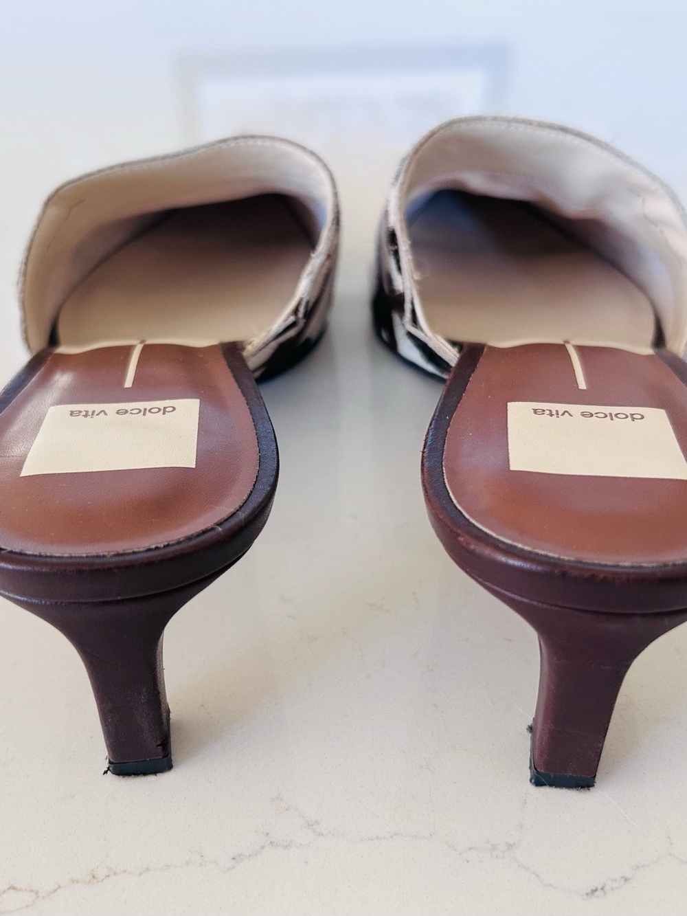 Dolce Vita Lexy Mules. Cow print - Picture 5 of 6